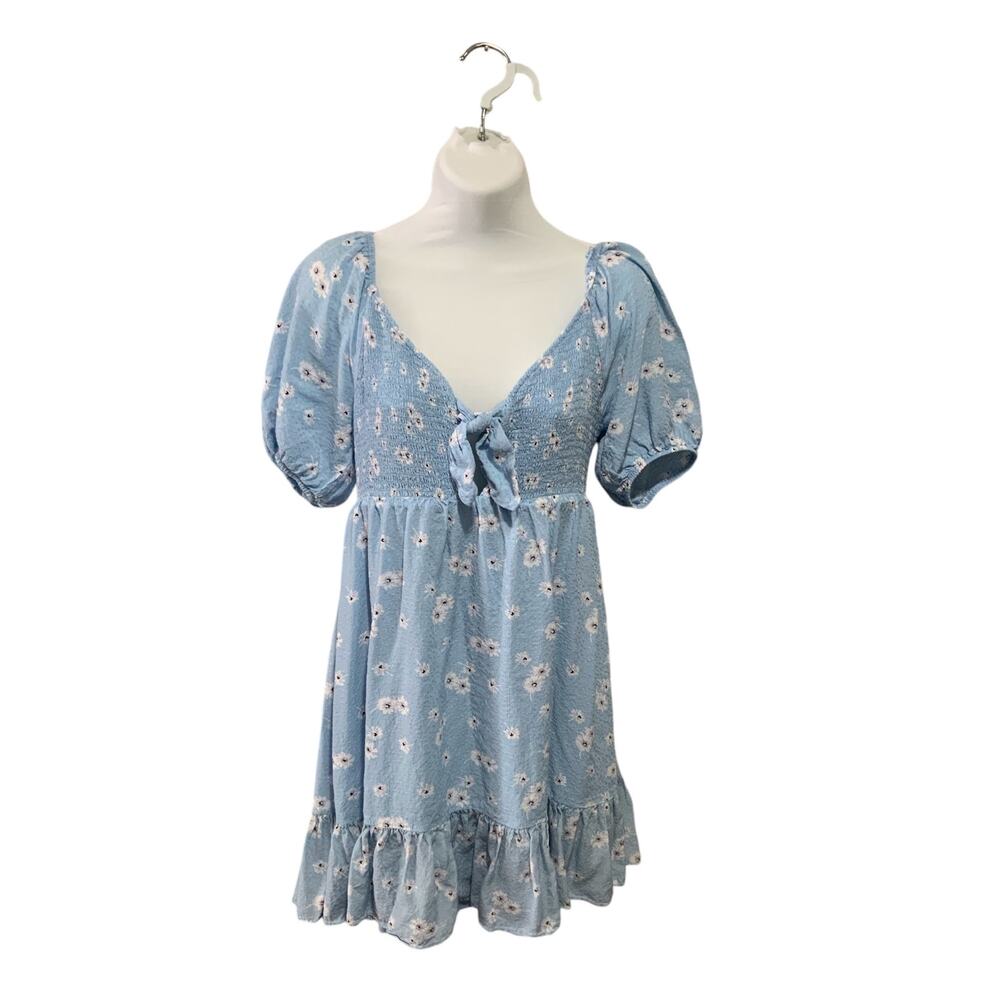 Altard state mini blue floral dress size L Preowned - Picture 2 of 7